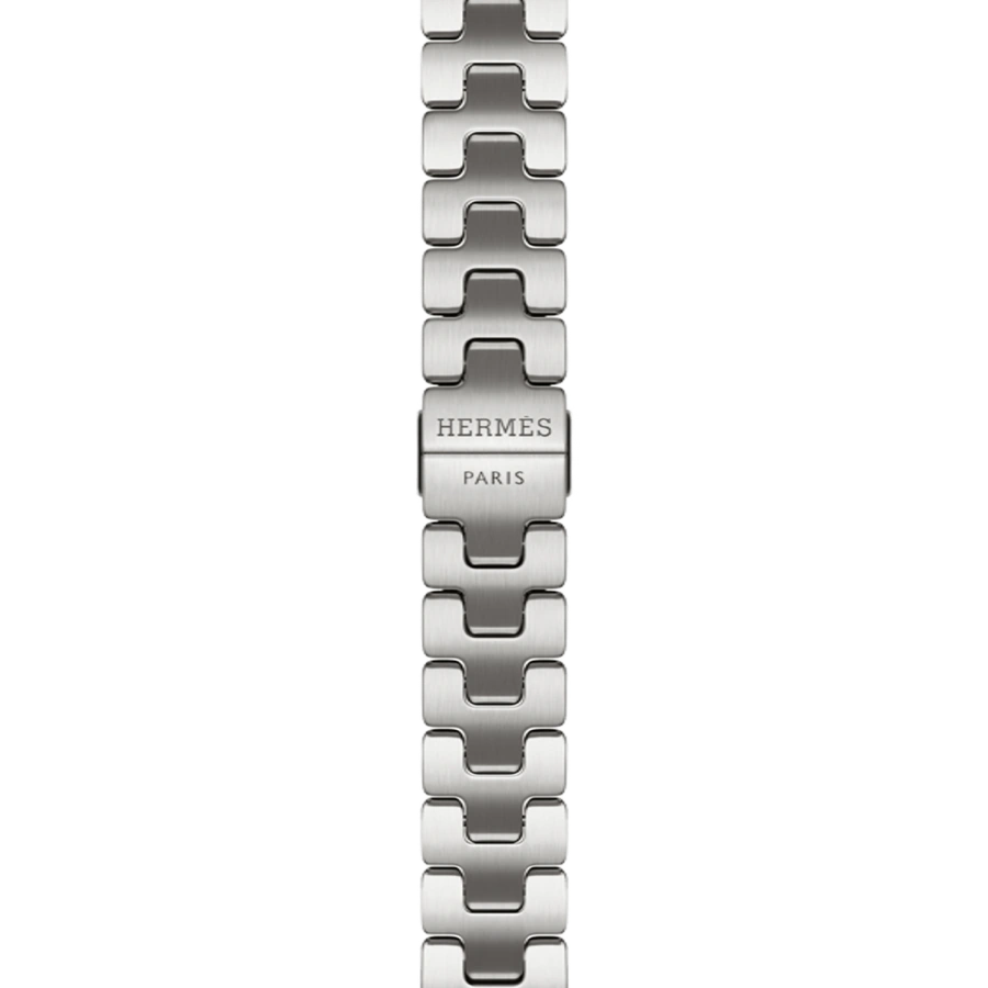 Apple Watch Hermès Series 11 GPS + Cellular 42mm Silver Titanium Case with Satiné Grand H Fin - Medium (MF9P4+MGLU4)