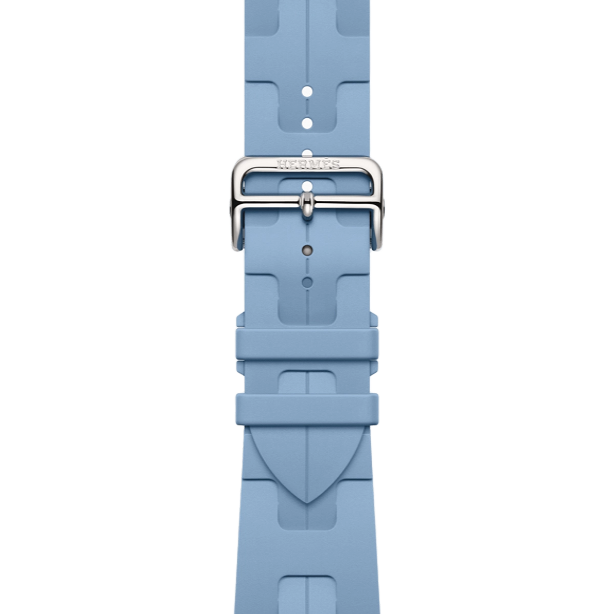 Apple Watch Hermès Series 11 GPS + Cellular 46mm Silver Titanium Case with Bleu Pastel Kilim Single Tour (MFC64+MGH04)