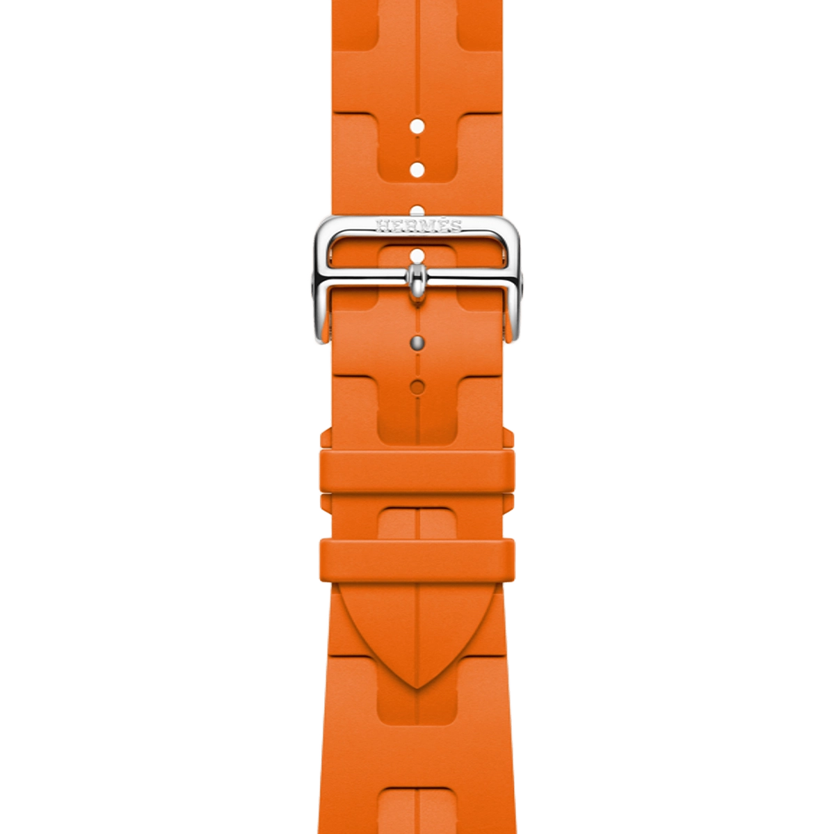 Apple Watch Hermès Series 11 GPS + Cellular 46mm Silver Titanium Case with Orange Kilim Single Tour (MFC64+MXJM3)