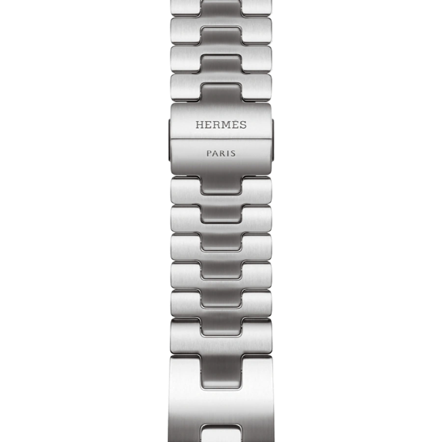 Apple Watch Hermès Series 11 GPS + Cellular 46mm Silver Titanium Case with Satiné Grand H - Small (MFC64+MXJW3)