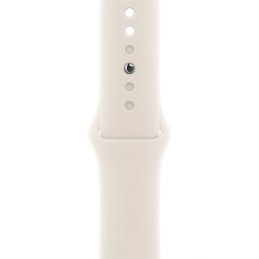 Apple Watch SE 3 GPS 40mm Starlight Aluminum Case with Starlight Sport Band - M/L (MEH54)