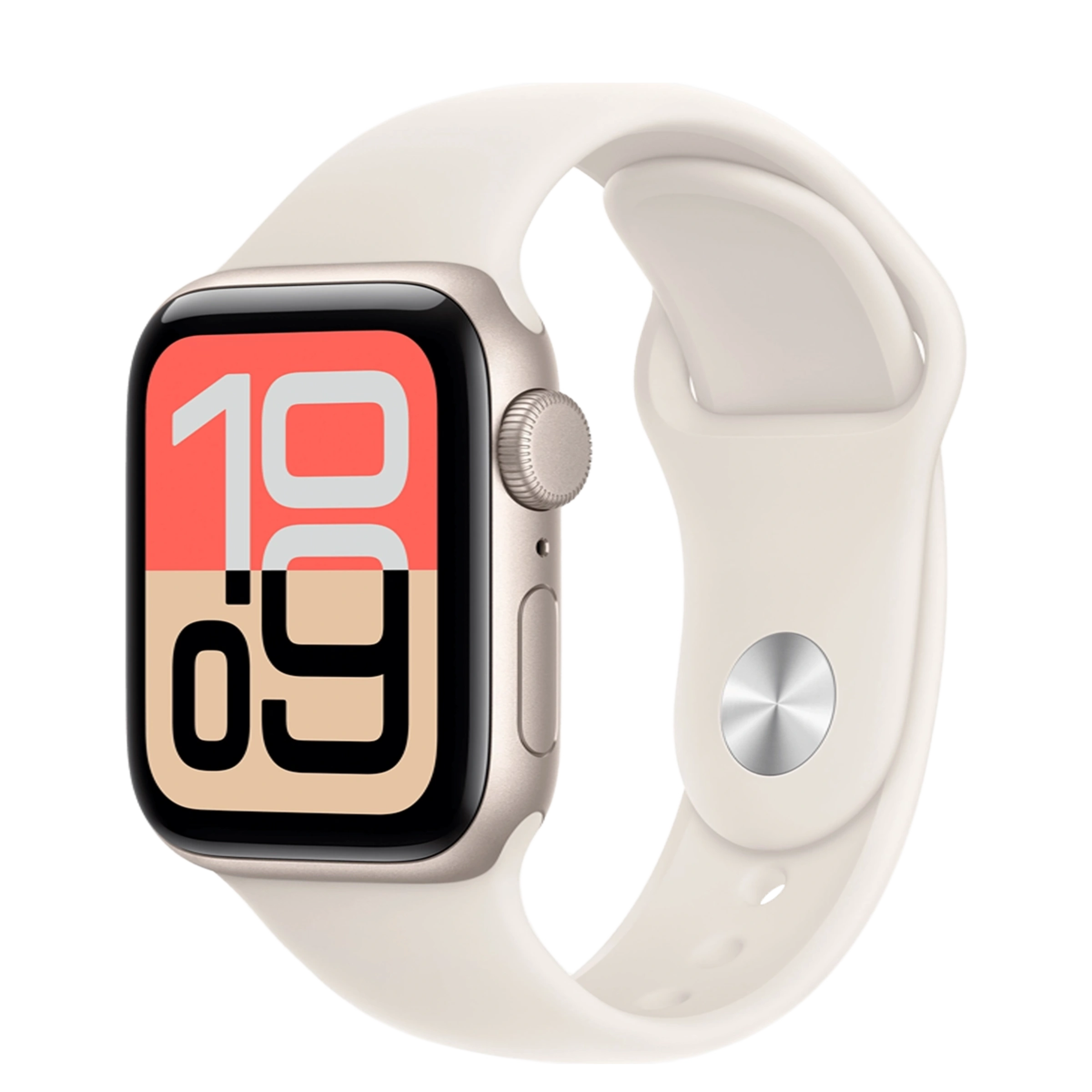 Apple Watch SE 3 GPS 40mm Starlight Aluminum Case with Starlight Sport Band - S/M (MEH34)