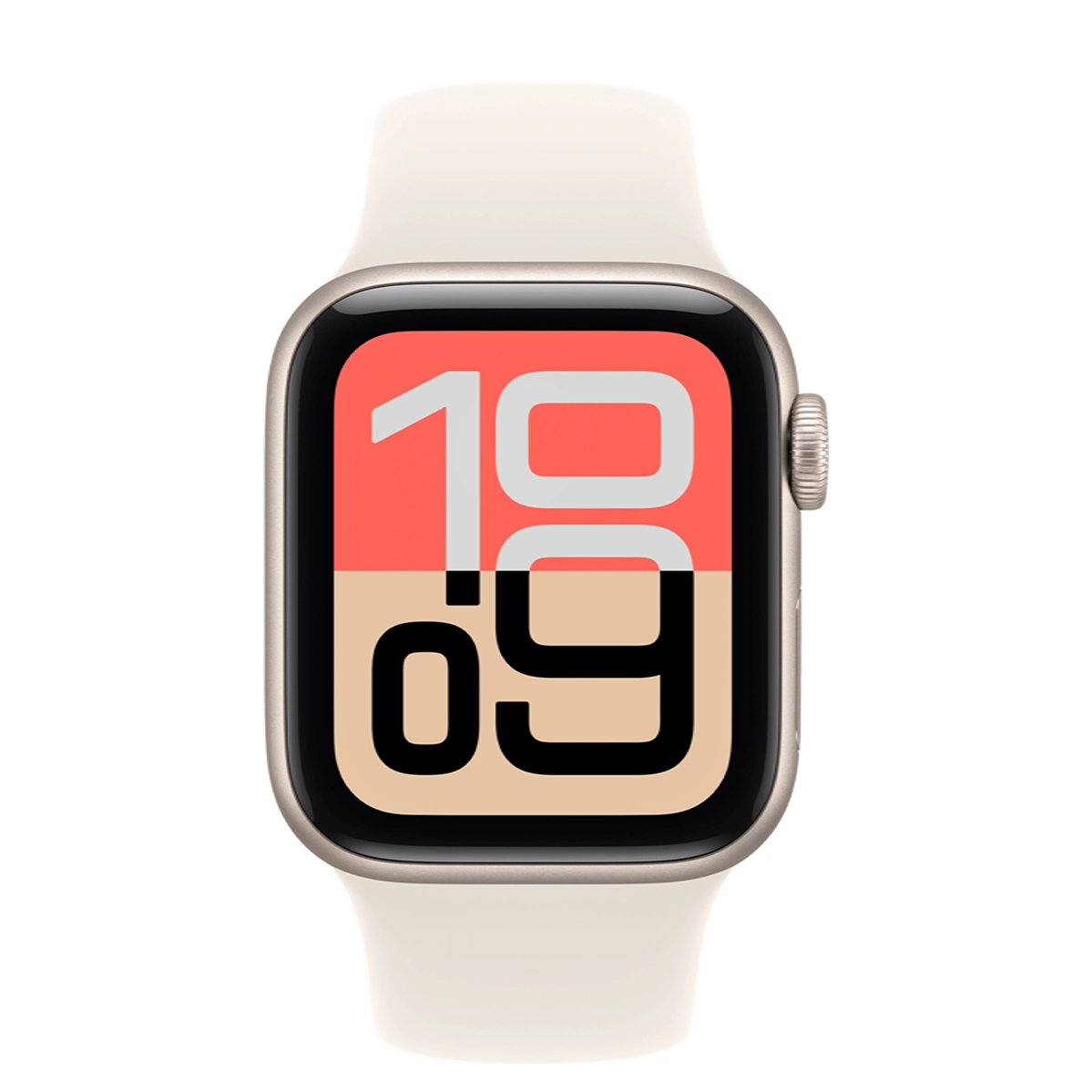 Apple Watch SE 3 GPS + Cellular 40mm Starlight Aluminum Case with Starlight Sport Band - S/M (MEP64)