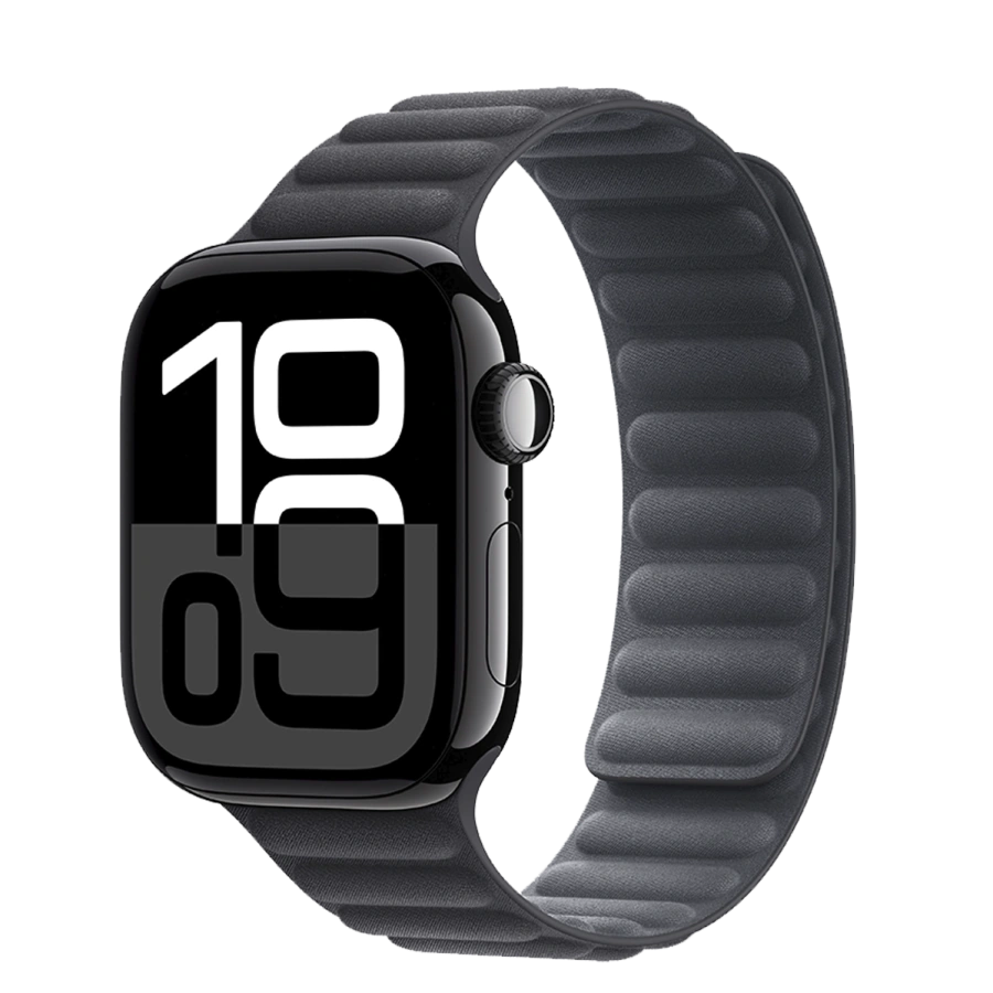 Apple Watch Series 10 GPS 42mm Jet Black Aluminum Case with Black Magnetic Link - S/M (MWWX3+MXWQ3)