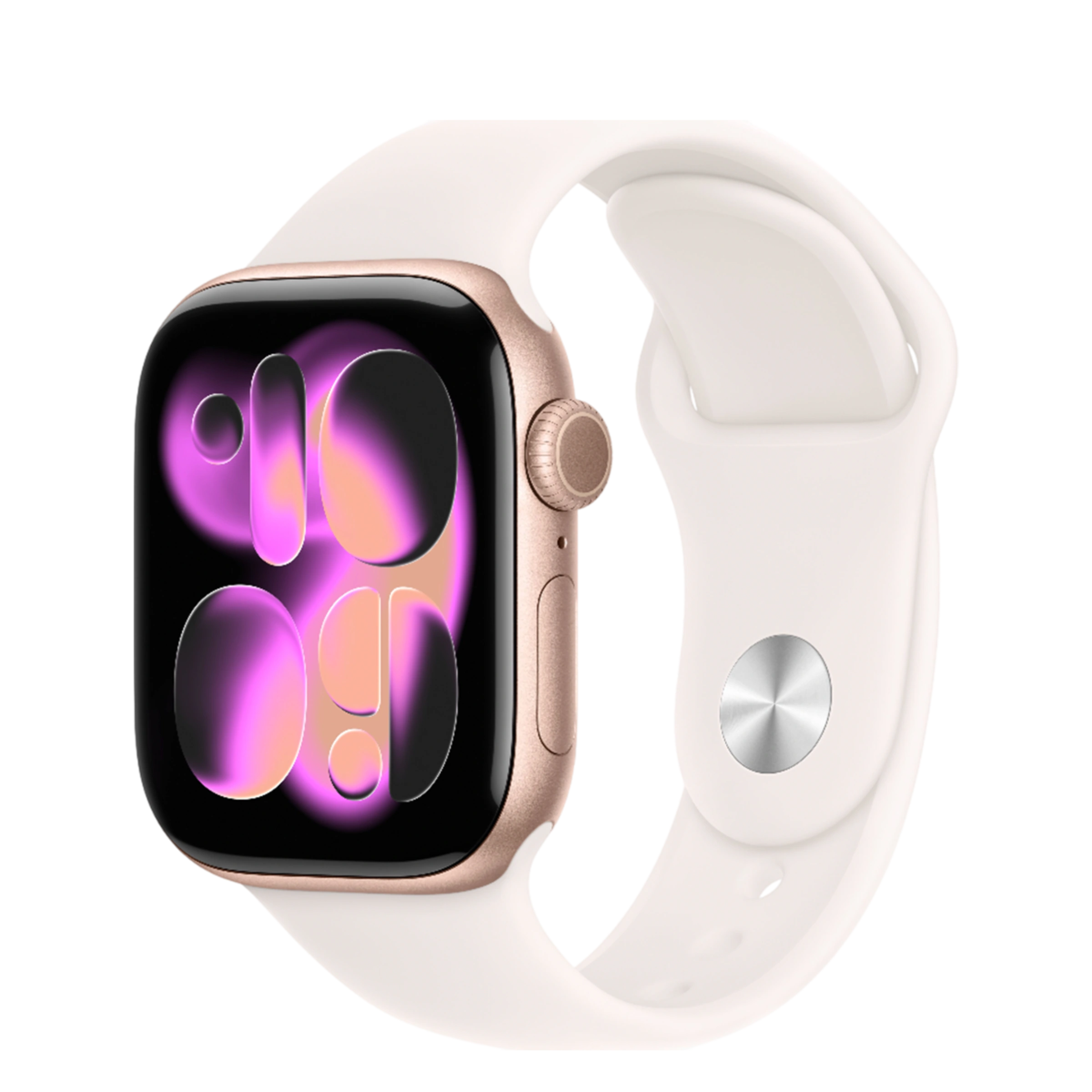 Apple Watch Series 11 GPS 42mm Rose Gold Aluminum Case with Light Blush Sport Band - S/M (MEU04)