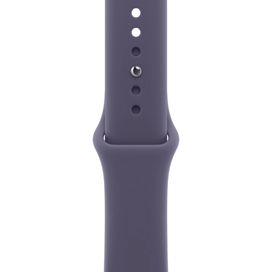 Apple Watch Series 11 GPS 42mm Silver Aluminum Case with Purple Fog Sport Band - M/L (MEU74)