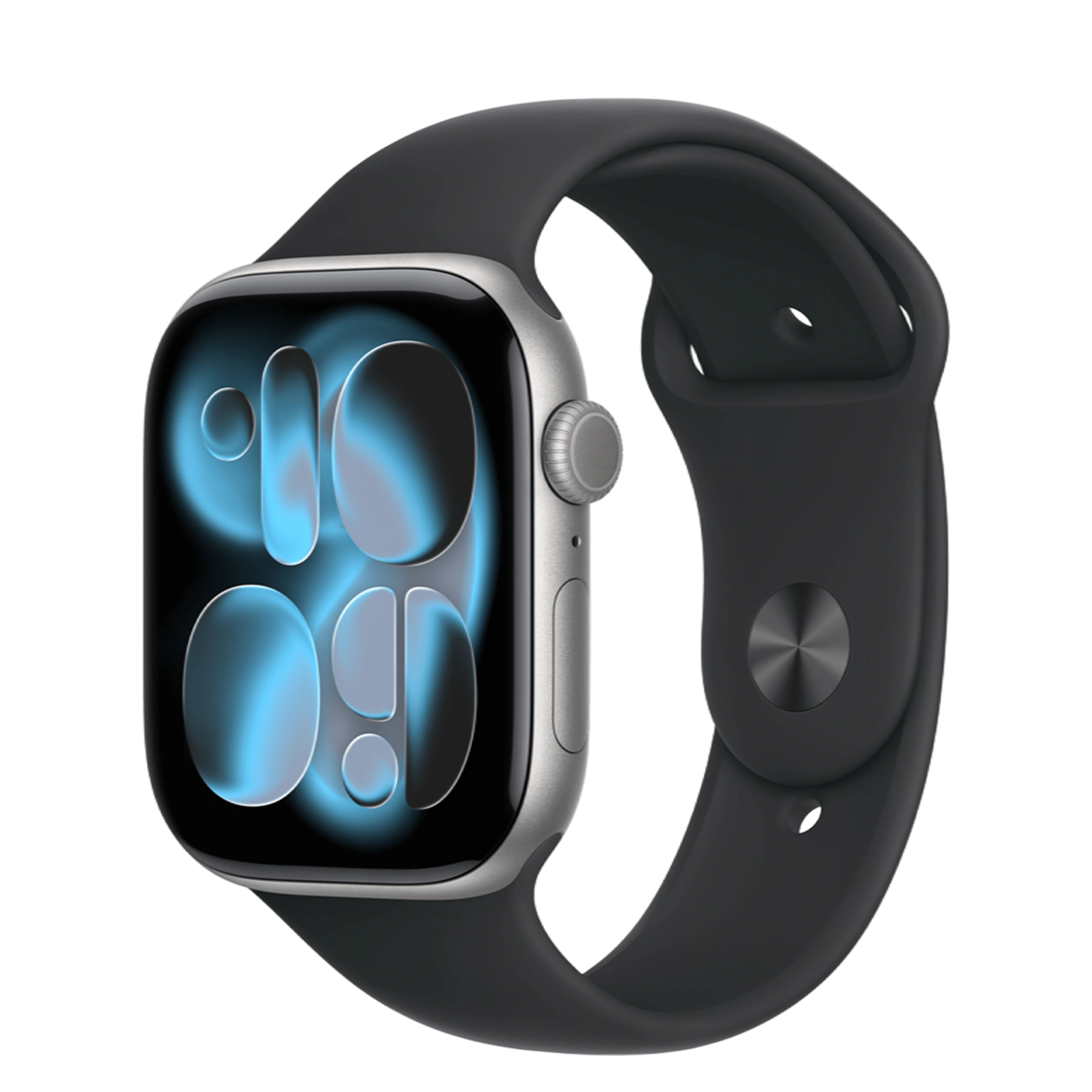 Apple Watch Series 11 GPS 46mm Space Gray Aluminum Case with Black Sport Band - S/M (MEV04)