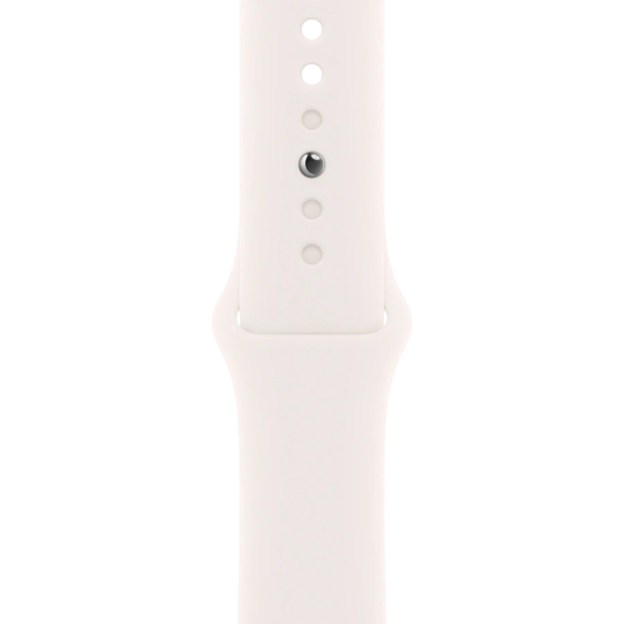 Apple Watch Series 11 GPS + Cellular 42mm Gold Titanium Case with Light Blush Sport Band - M/L (MF8X4)