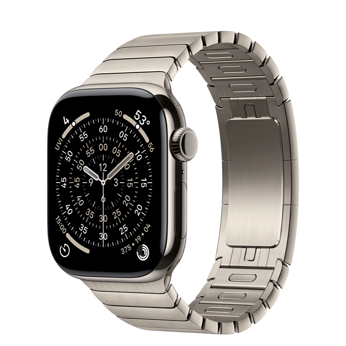 Apple Watch Series 11 GPS + Cellular 42mm Natural Titanium Case with Natural Link Bracelet (MF9H4+MXMA3)