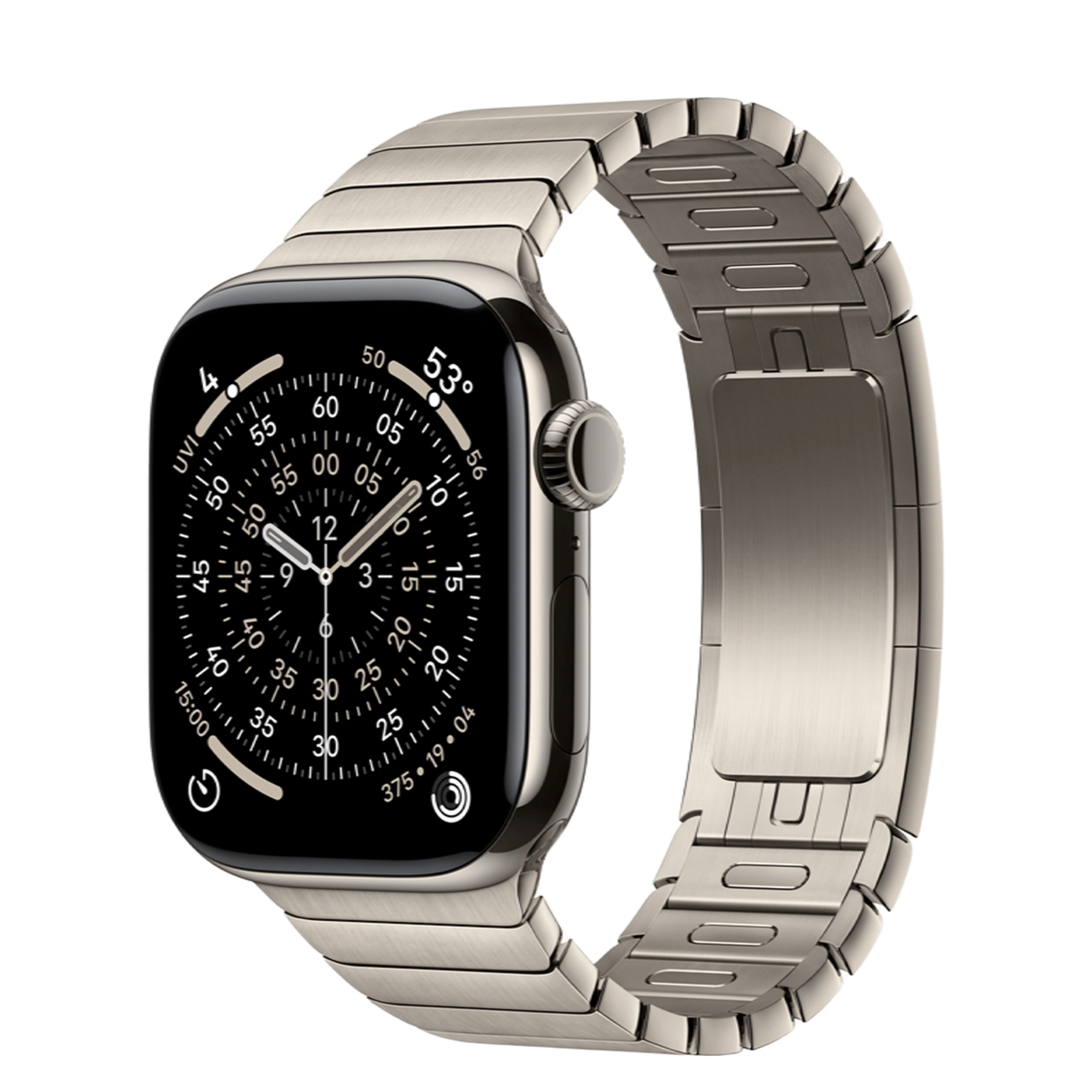 Apple Watch Series 11 GPS + Cellular 42mm Natural Titanium Case with Natural Link Bracelet (MF9H4+MXMA3)