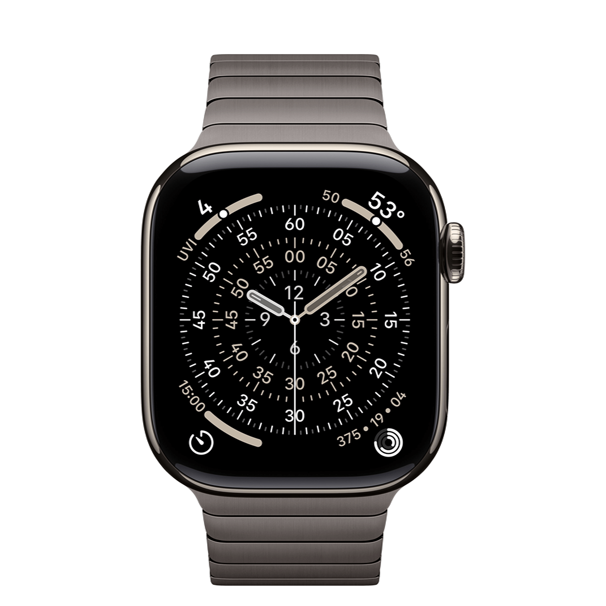 Apple Watch Series 11 GPS + Cellular 42mm Natural Titanium Case with Slate Link Bracelet (MF9H4+MXMD3)