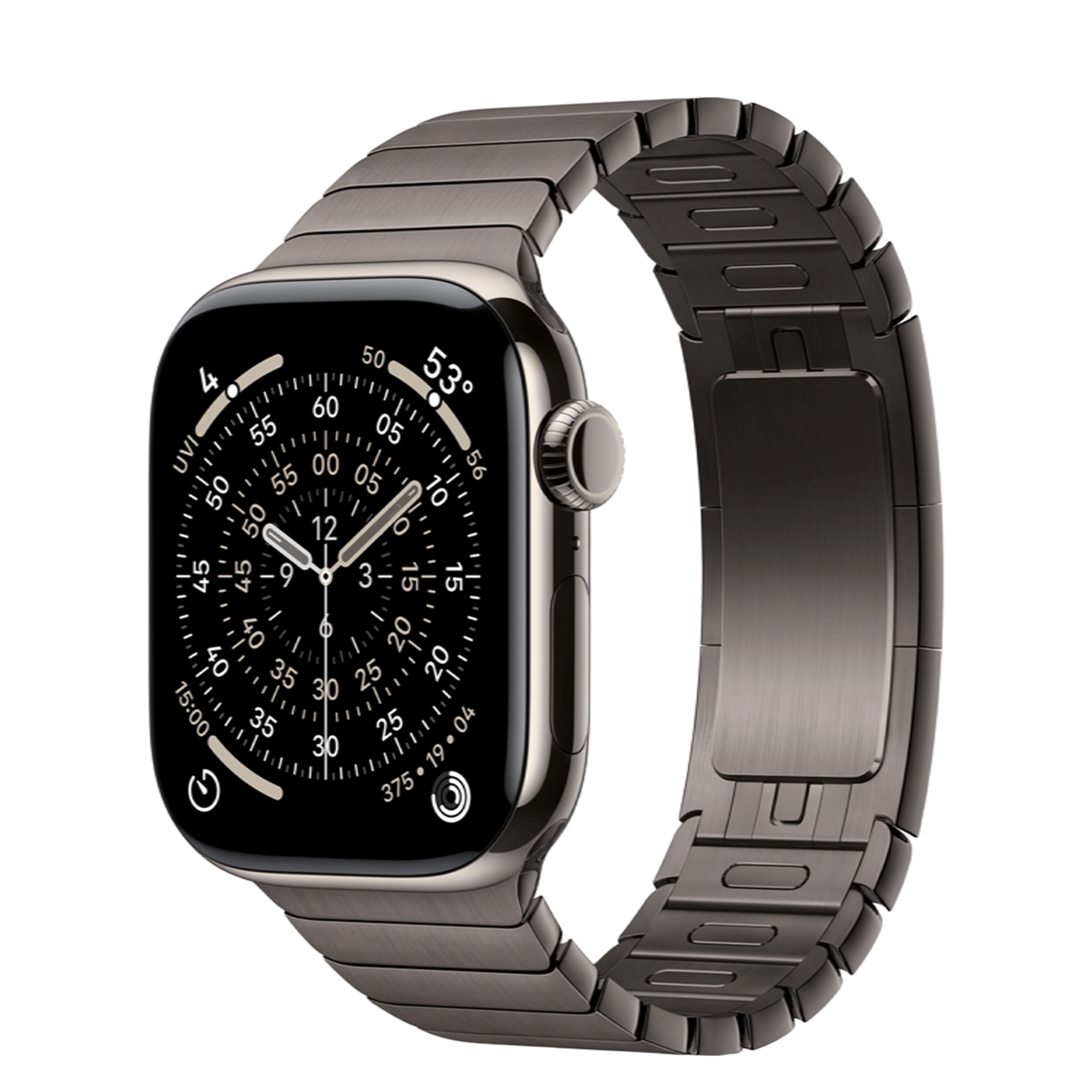 Apple Watch Series 11 GPS + Cellular 42mm Natural Titanium Case with Slate Link Bracelet (MF9H4+MXMD3)