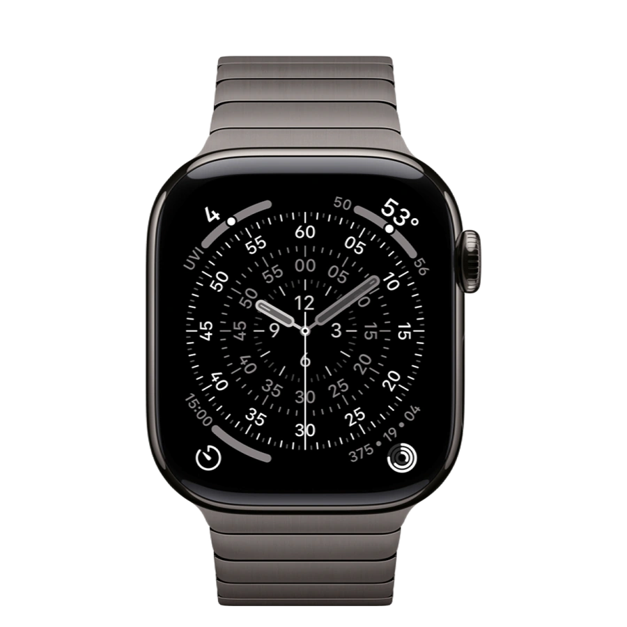 Apple Watch Series 11 GPS + Cellular 42mm Slate Titanium Case with Slate Link Bracelet (MF9K4+MXMD3)