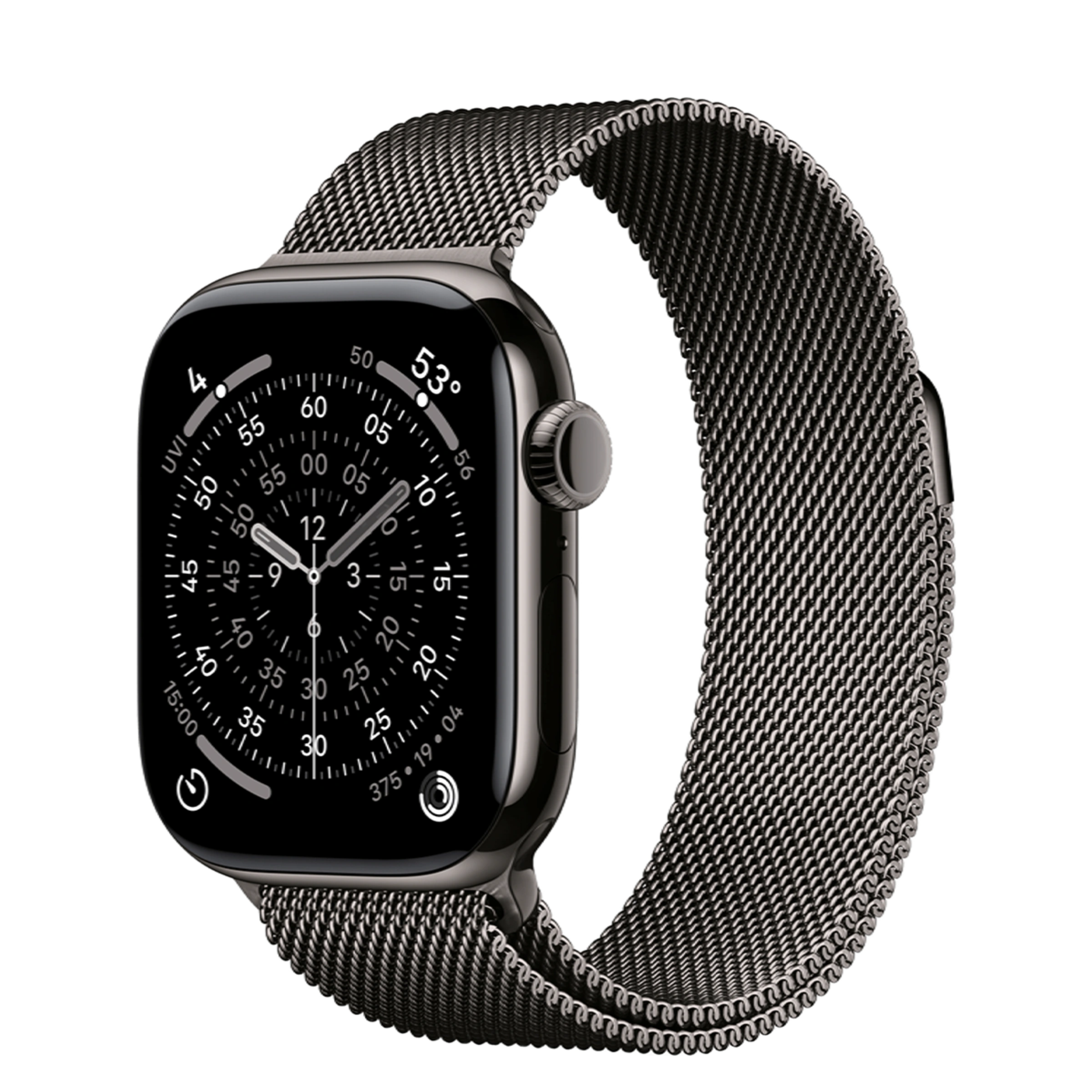 Apple Watch Series 11 GPS + Cellular 42mm Slate Titanium Case with Slate Milanese Loop (MF9K4+MGJ14)