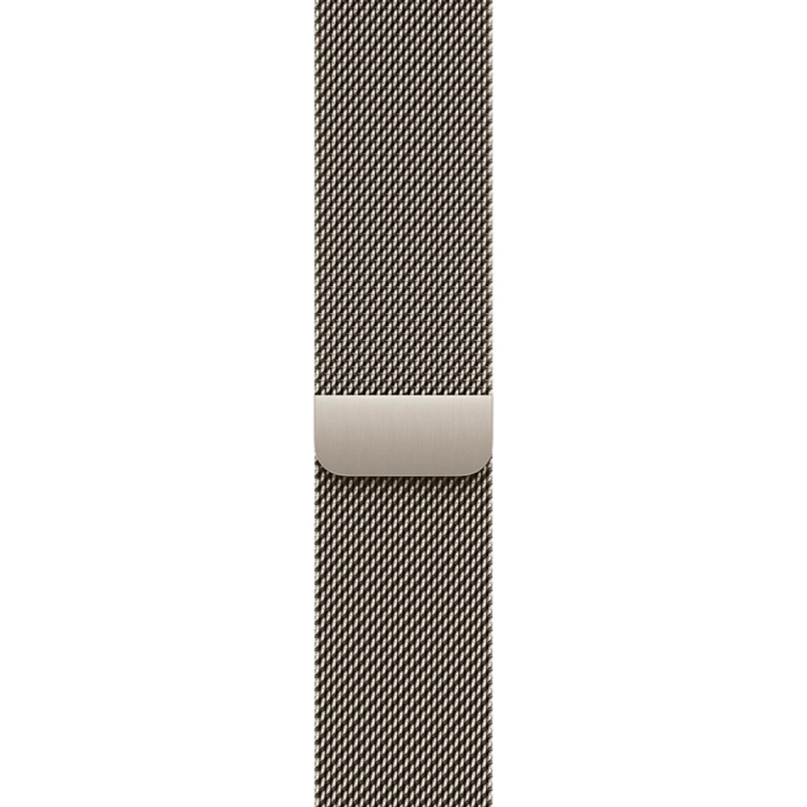Apple Watch Series 11 GPS + Cellular 46mm Gold Titanium Case with Natural Milanese Loop - S/M (MFC34+MGJ24)