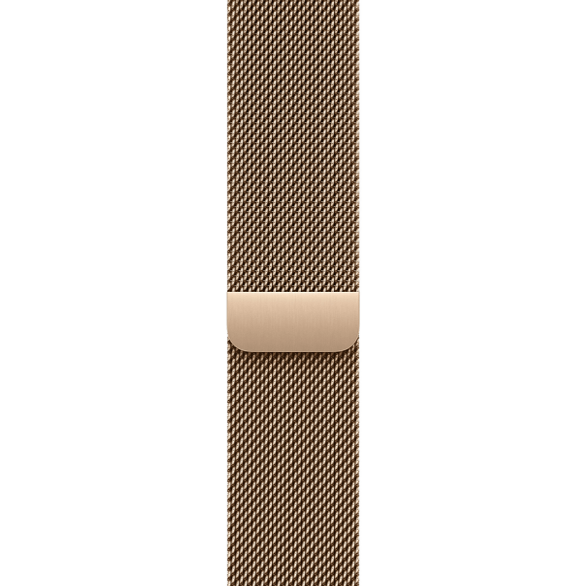 Apple Watch Series 11 GPS + Cellular 46mm Natural Titanium Case with Gold Milanese Loop - S/M (MFAY4+MGJ44)