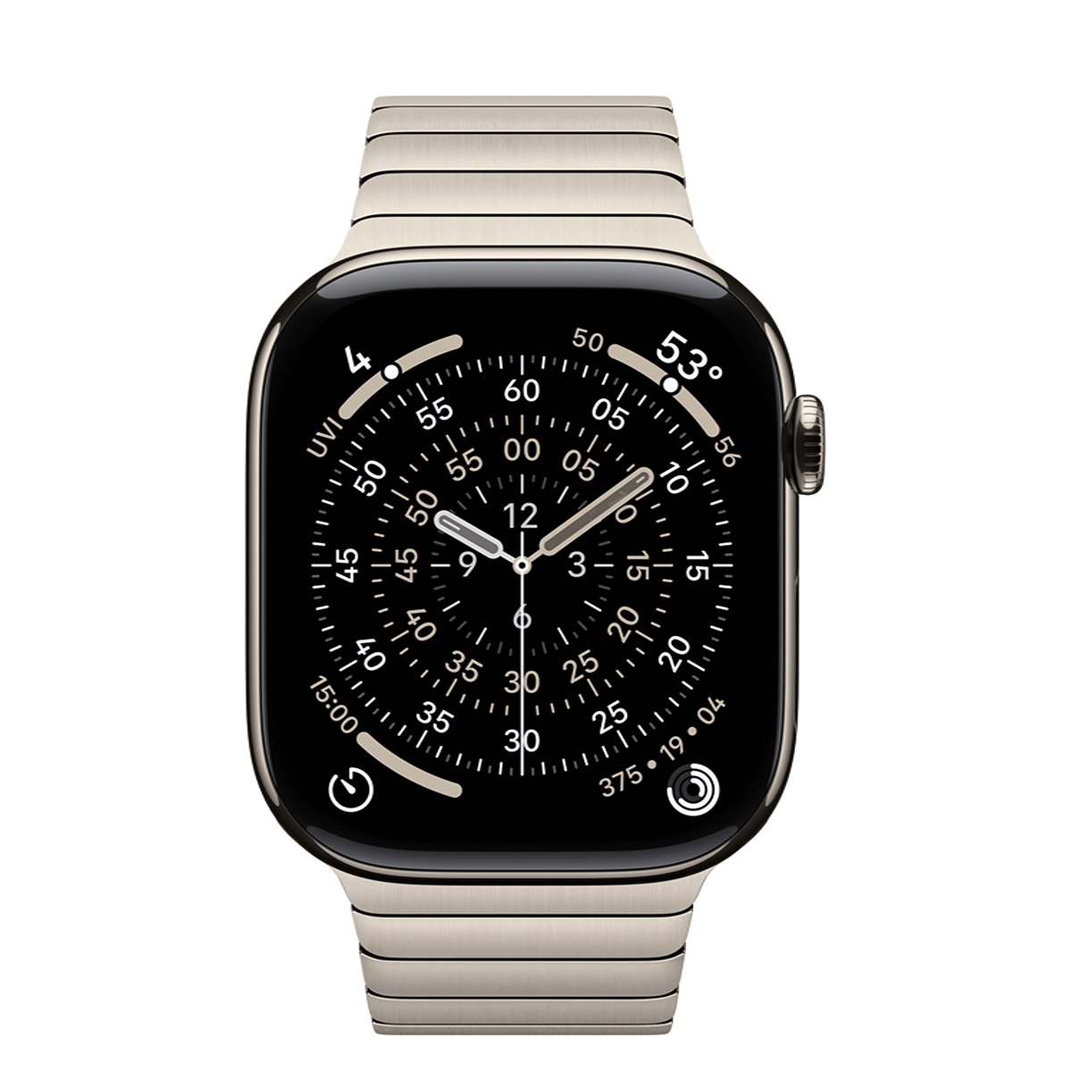 Apple Watch Series 11 GPS + Cellular 46mm Natural Titanium Case with Natural Link Bracelet (MFAY4+MXMF3)