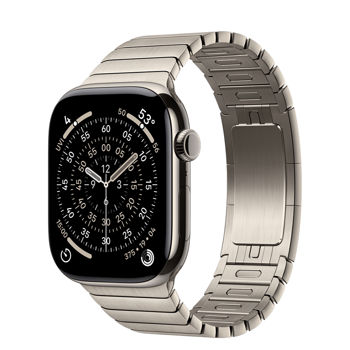 Apple Watch Series 11 GPS + Cellular 46mm Natural Titanium Case with Natural Link Bracelet (MFAY4+MXMF3)