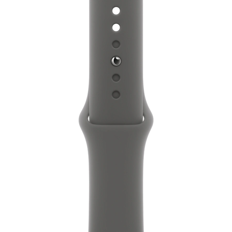 Apple Watch Series 11 GPS + Cellular 46mm Natural Titanium Case with Stone Gray Sport Band - S/M (MFCW4)