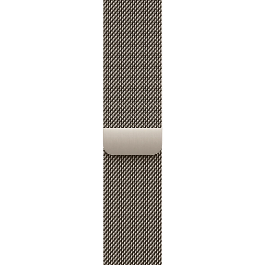 Apple Watch Series 11 GPS + Cellular 46mm Slate Titanium Case with Natural Milanese Loop - M/L (MFC14+MGJ34)