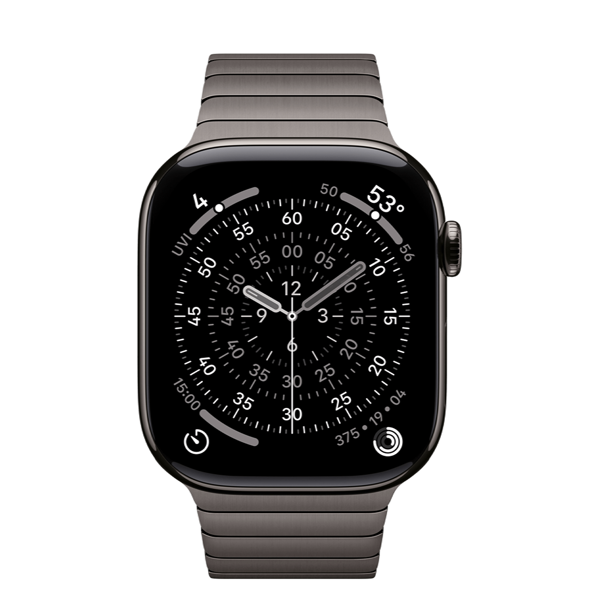 Apple Watch Series 11 GPS + Cellular 46mm Slate Titanium Case with Slate Link Bracelet (MFC14+MXMK3)