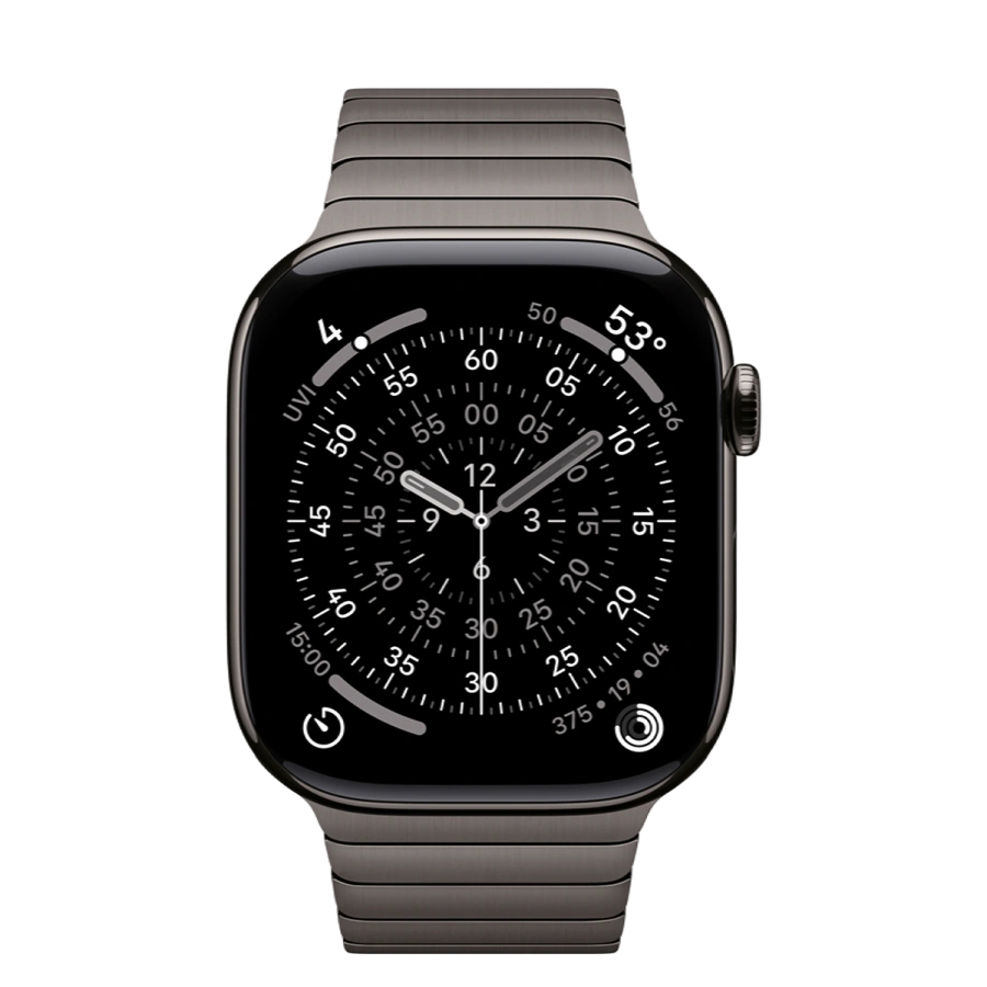 Apple Watch Series 11 GPS + Cellular 46mm Slate Titanium Case with Slate Link Bracelet (MFC14+MXMK3)