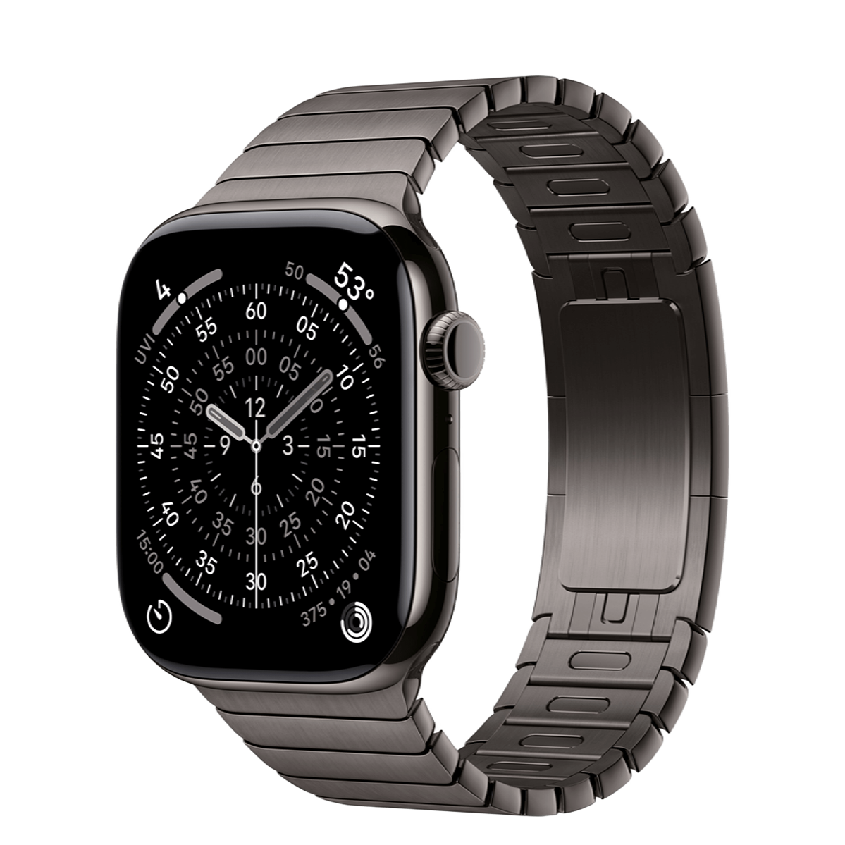 Apple Watch Series 11 GPS + Cellular 46mm Slate Titanium Case with Slate Link Bracelet (MFC14+MXMK3)