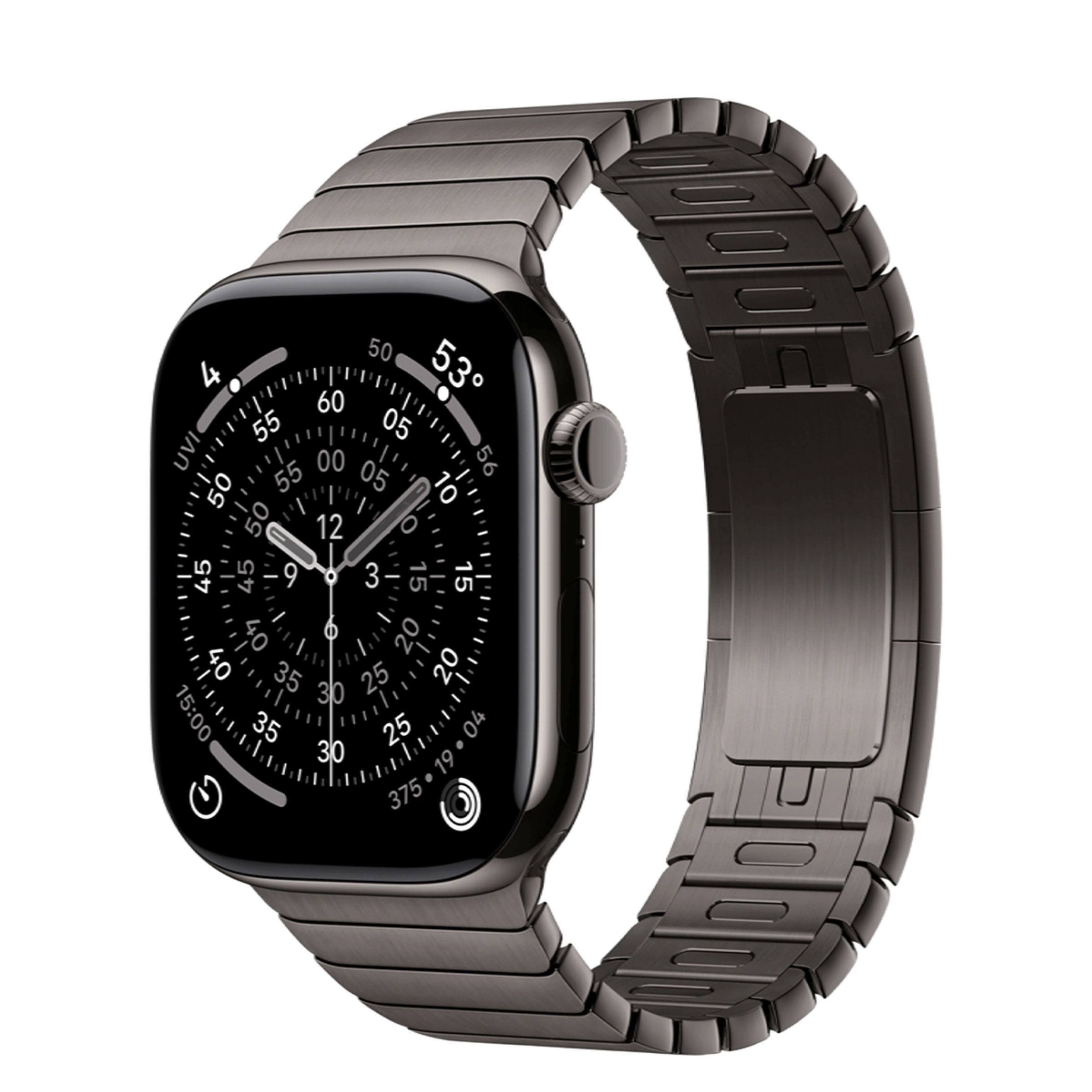 Apple Watch Series 11 GPS + Cellular 46mm Slate Titanium Case with Slate Link Bracelet (MFC14+MXMK3)