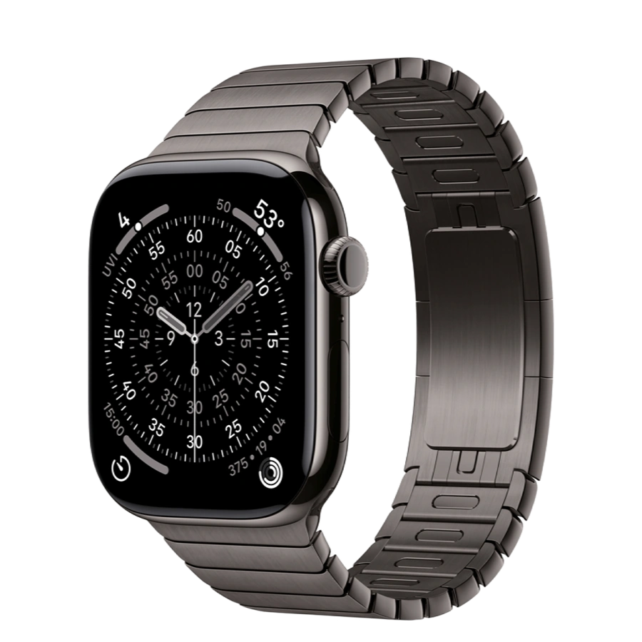 Apple Watch Series 11 GPS + Cellular 46mm Slate Titanium Case with Slate Link Bracelet (MFC14+MXMK3)