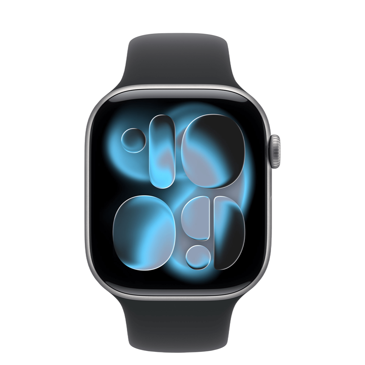 Apple Watch Series 11 GPS + Cellular 46mm Space Gray Aluminum Case with Black Sport Band - X/L (MFAE4+MXM53)