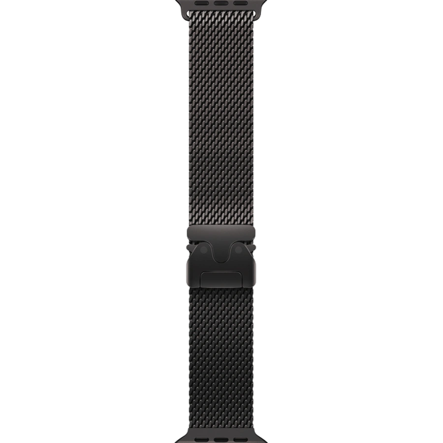 Apple Watch Ultra 3 GPS + Cellular 49mm Black Titanium Case with Black Titanium Milanese Loop - Medium (MF1Q4)