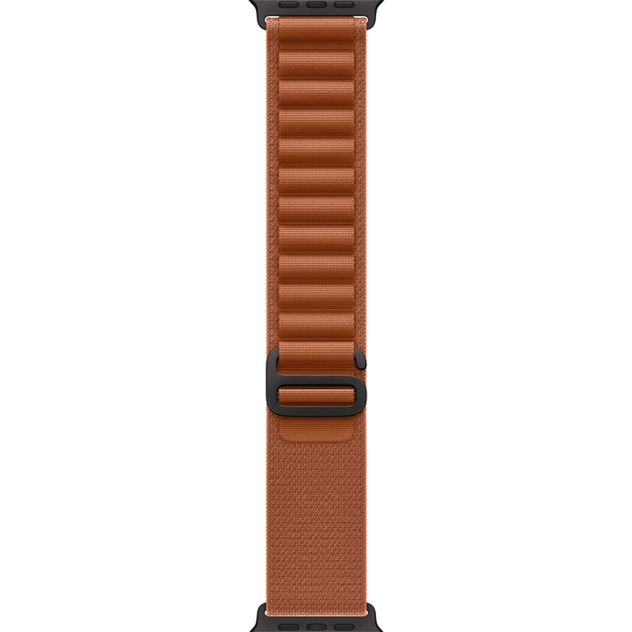 Apple Watch Ultra 3 GPS + Cellular 49mm Black Titanium Case with Terra Cotta Alpine Loop - Small (MF254+MG9D4)
