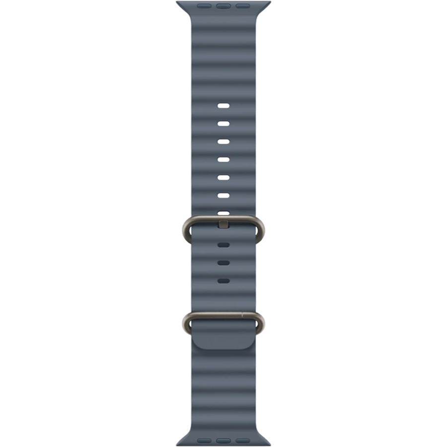Apple Watch Ultra 3 GPS + Cellular 49mm Natural Titanium Case with Anchor Blue Ocean Band (MEWH4)