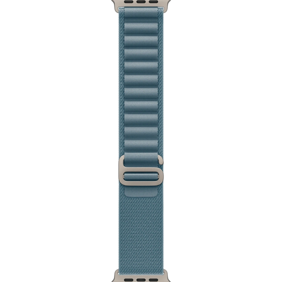 Apple Watch Ultra 3 GPS + Cellular 49mm Natural Titanium Case with Light Blue Alpine Loop - Medium (MEWM4)