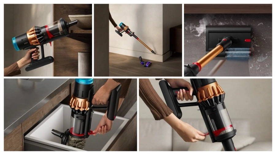 Бездротовий пилосос Dyson V16 Piston Animal з набором для спеціального прибирання - Black/Copper (495948-01)