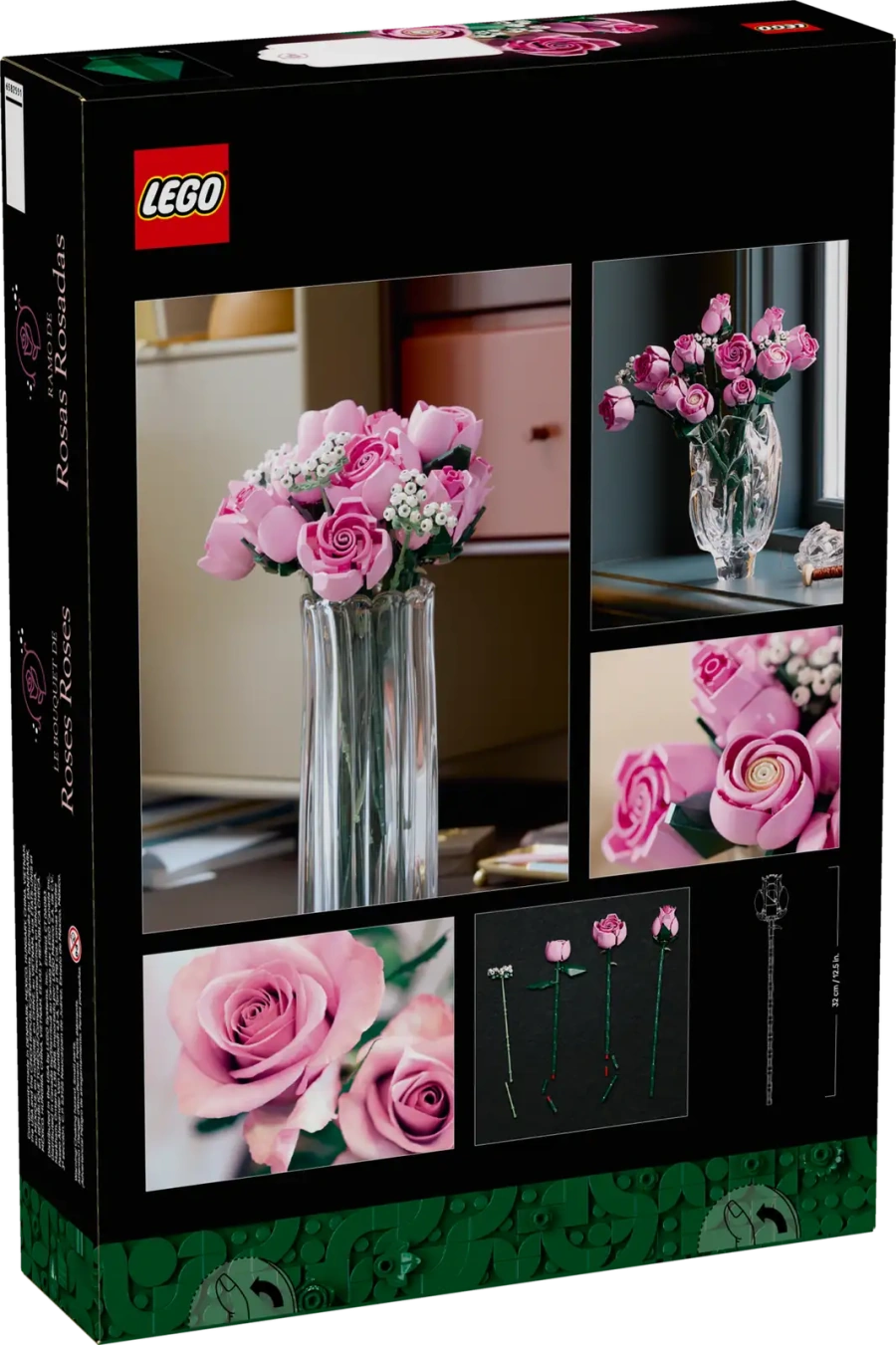 Блоковий конструктор LEGO Botanicals Букет рожевих троянд (10374)