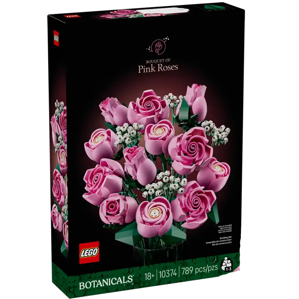 Блоковый конструктор LEGO Botanicals Букет рожевих троянд (10374)