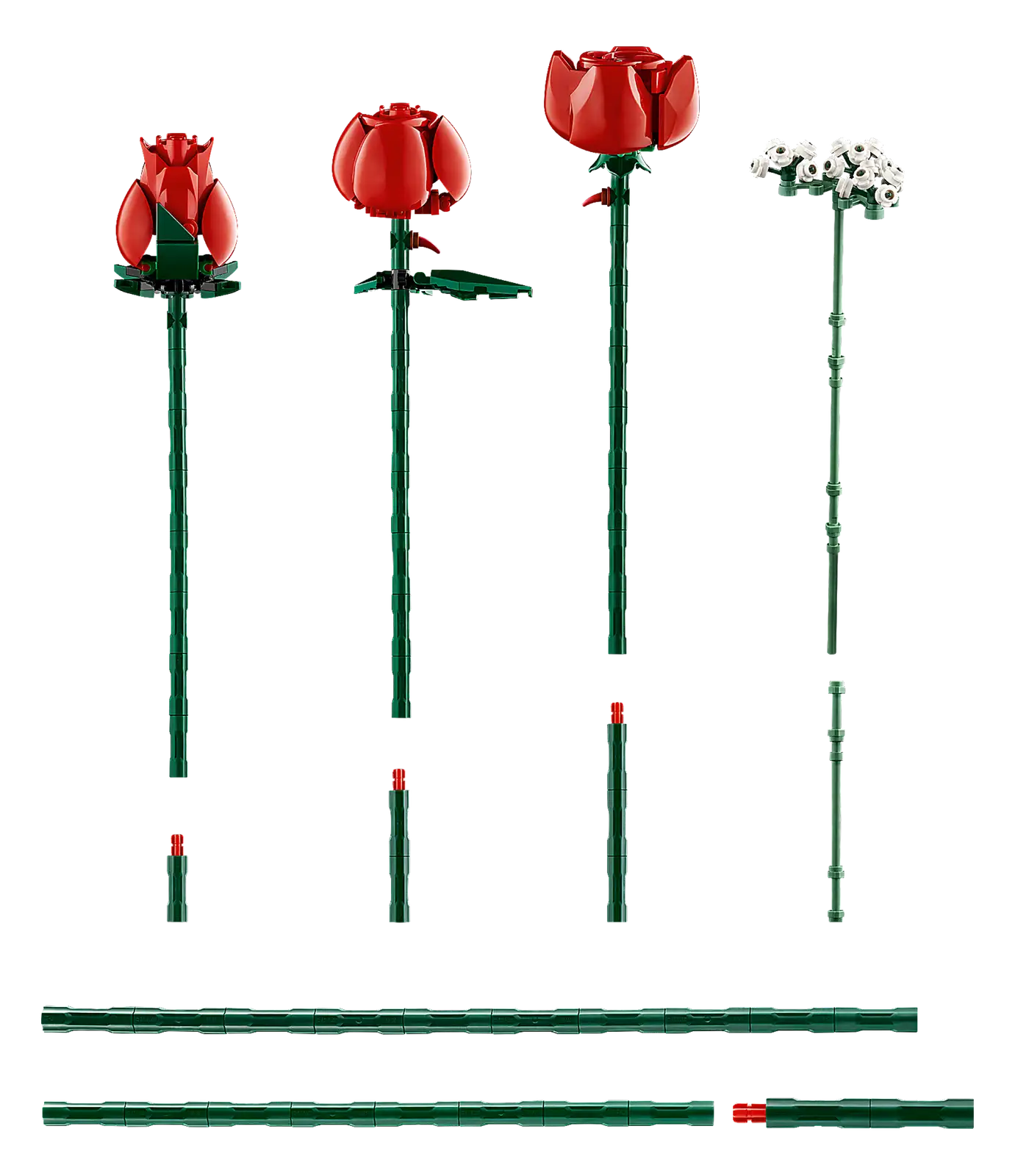 Блоковый конструктор LEGO Botanicals Букет роз (10328)