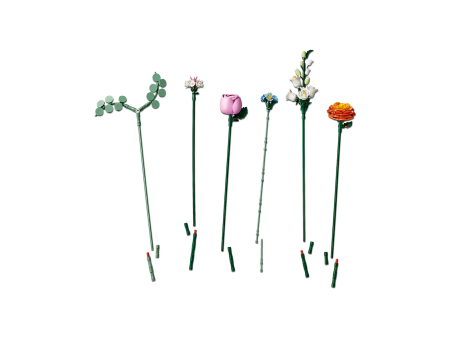 Блоковий конструктор LEGO Botanicals Милий рожевий букет квітів (10342)