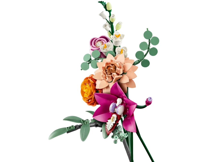 Блоковий конструктор LEGO Botanicals Милий рожевий букет квітів (10342)