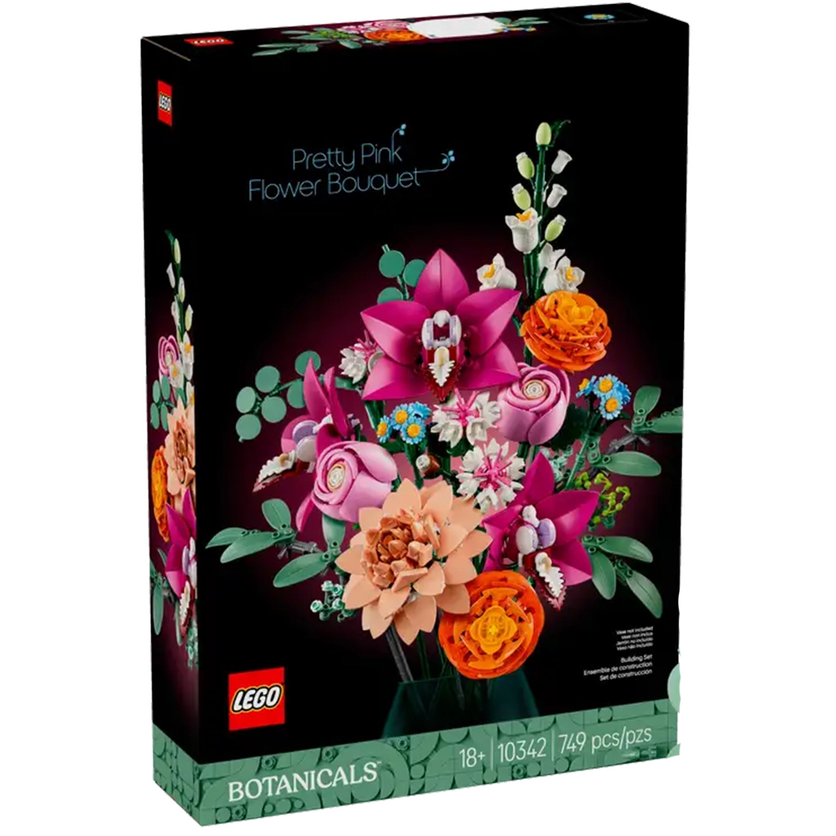 Блоковый конструктор LEGO Botanicals Милый розовый букет цветов (10342)