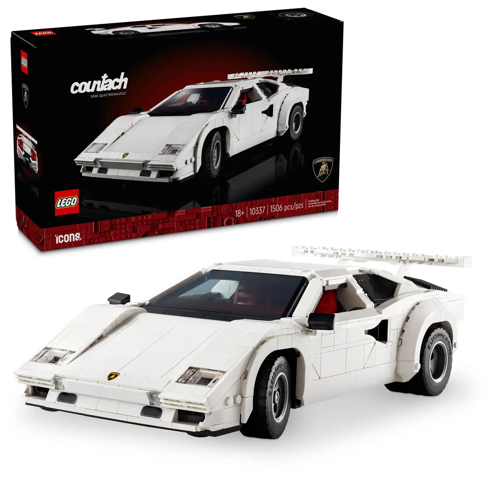 Блоковый конструктор LEGO Icons Lamborghini Countach 5000 Quattrovalvole (10337)