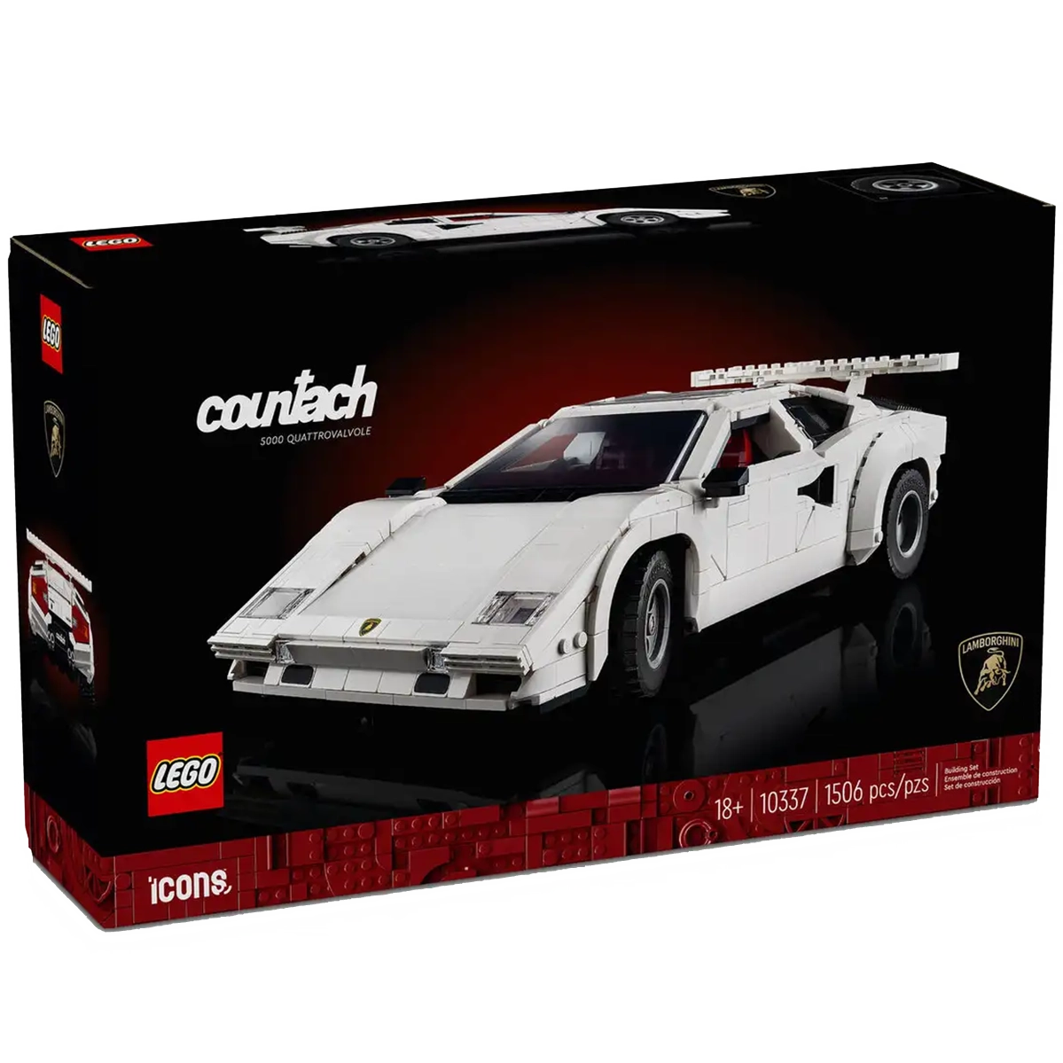 Блоковый конструктор LEGO Icons Lamborghini Countach 5000 Quattrovalvole (10337)