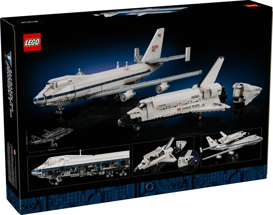 Блоковий конструктор LEGO Icons Літак-носій шатла Айконс (10360)