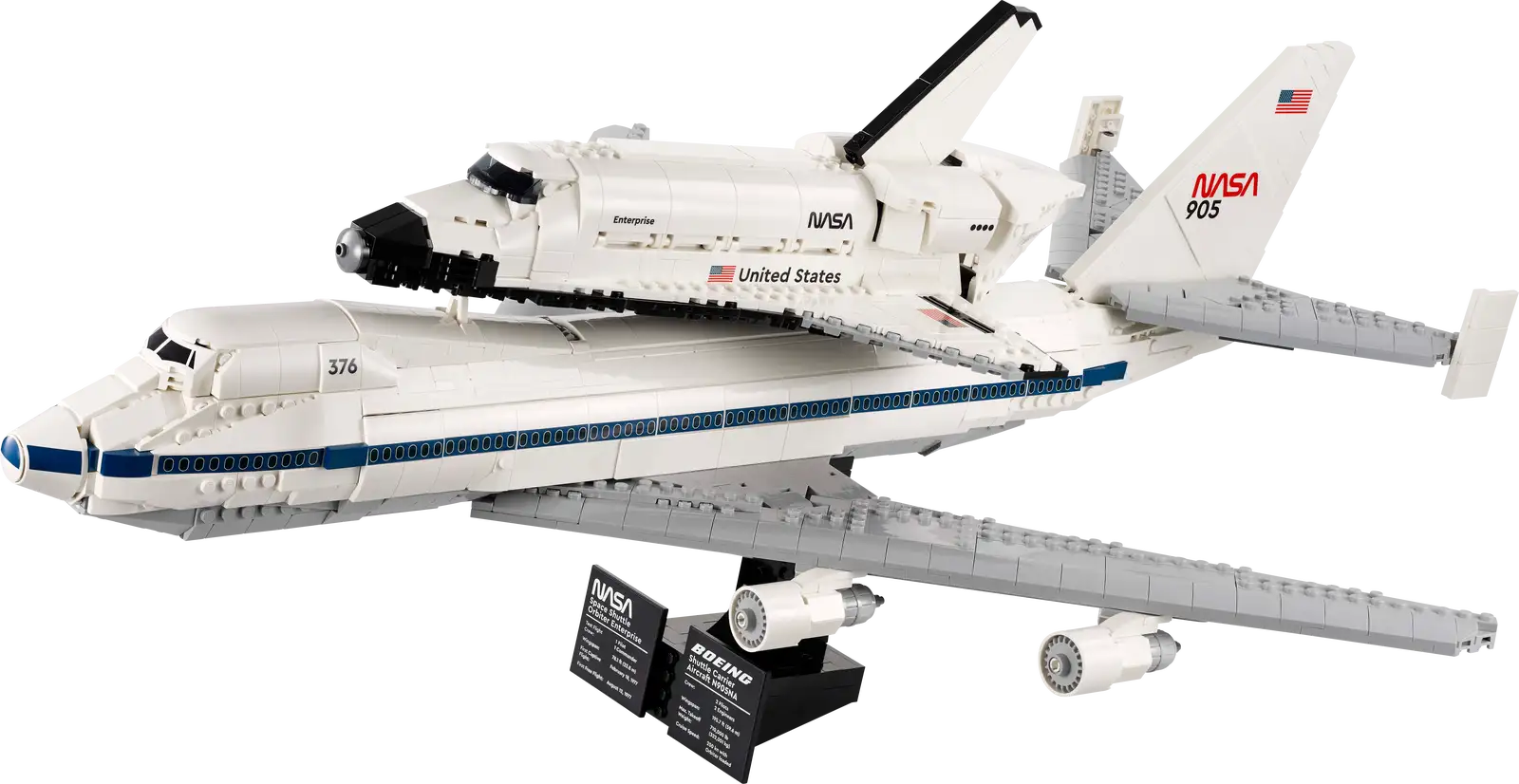 Блоковий конструктор LEGO Icons Літак-носій шатла Айконс (10360)