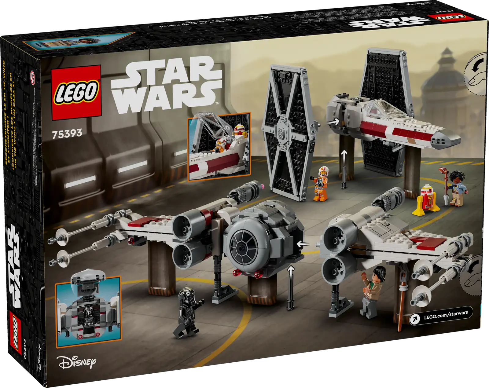 Блоковий конструктор LEGO Star Wars Збірний пакет «Винищувач TIE і Корабель X-wing» (75393)