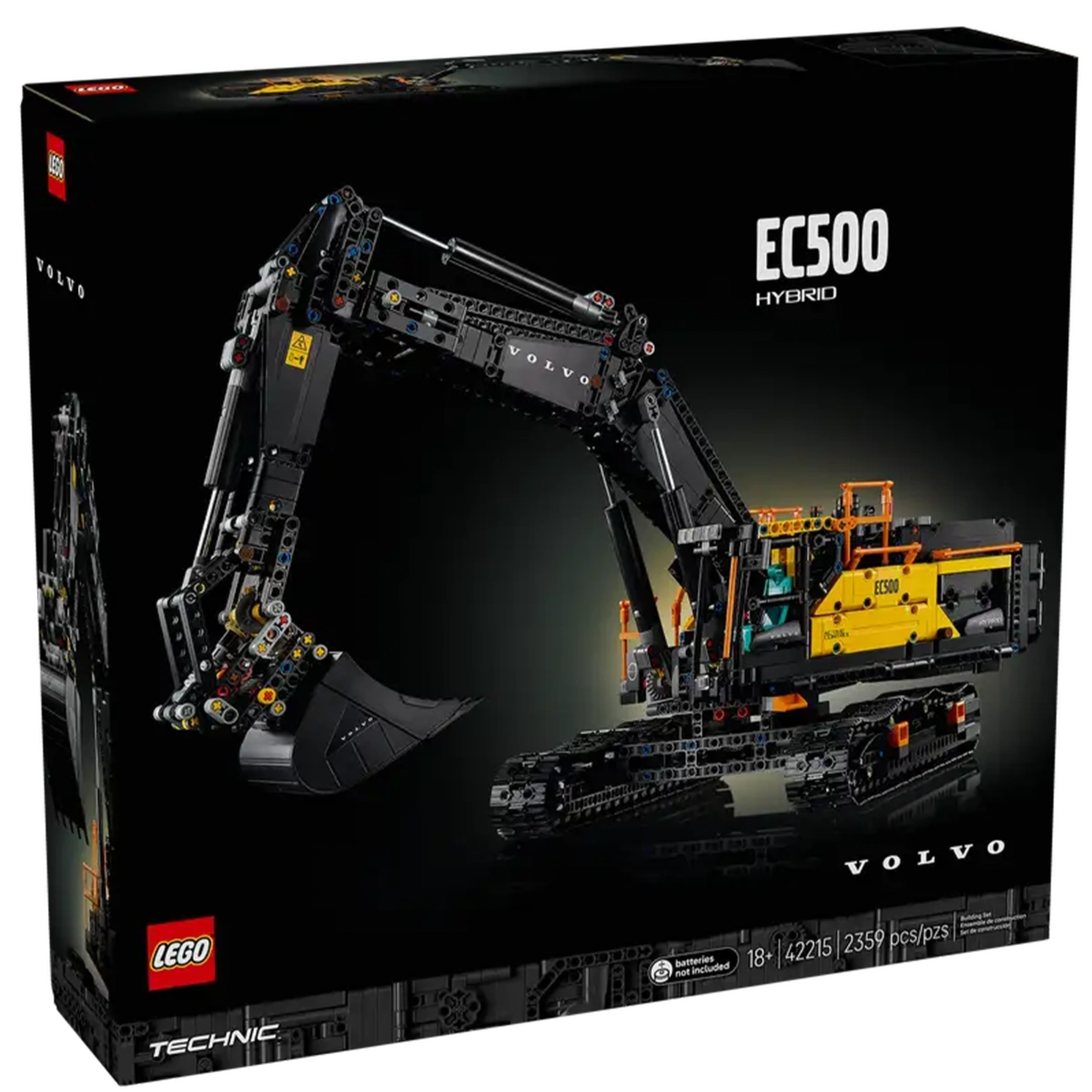 Блоковый конструктор LEGO Technic Экскаватор Volvo EC500 Hybrid (42215)