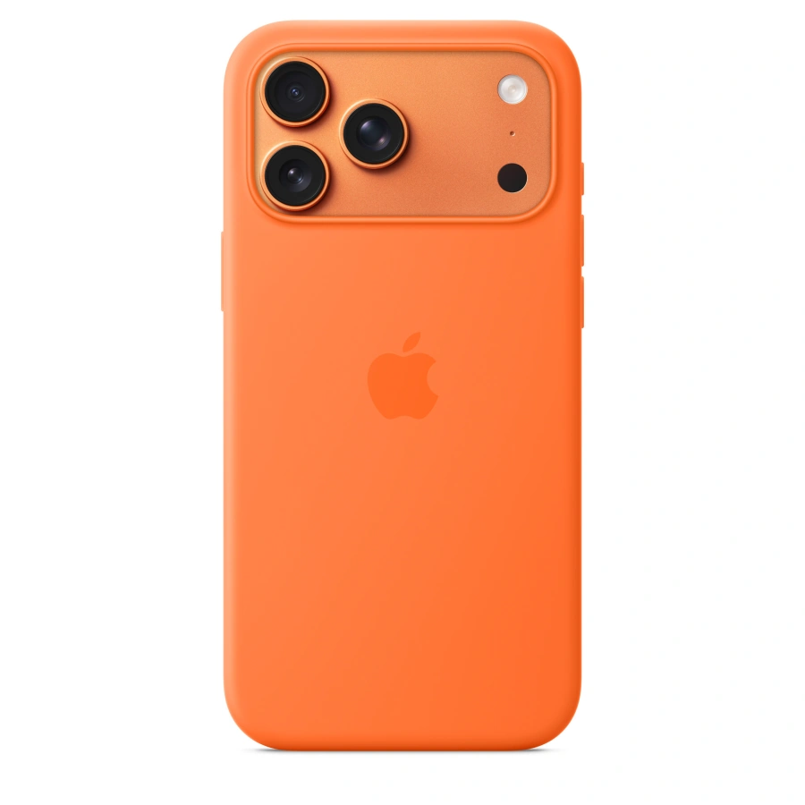 Чохол Apple iPhone 17 Pro Max Silicone Case with MagSafe Lux Copy - Orange