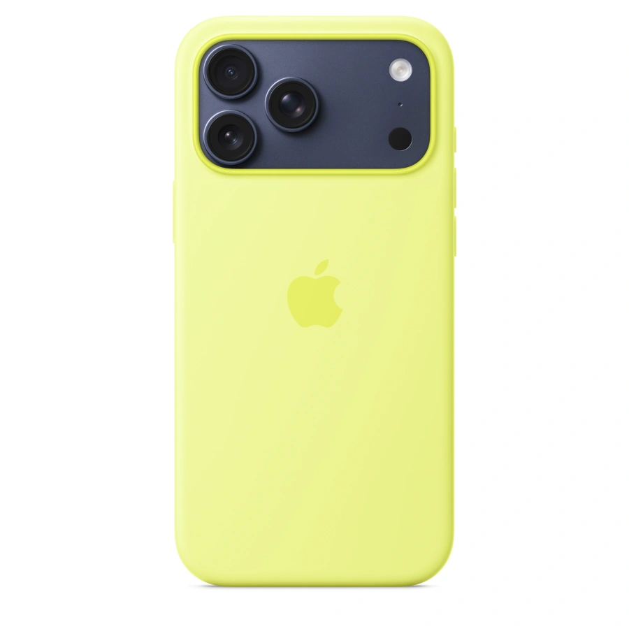 Чехол Apple iPhone 17 Pro Silicone Case with MagSafe - Neon Yellow (MGFF4)