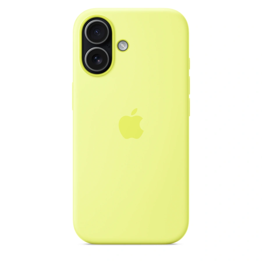Чохол Apple iPhone 17 Silicone Case with MagSafe Lux Copy - Neon Yellow